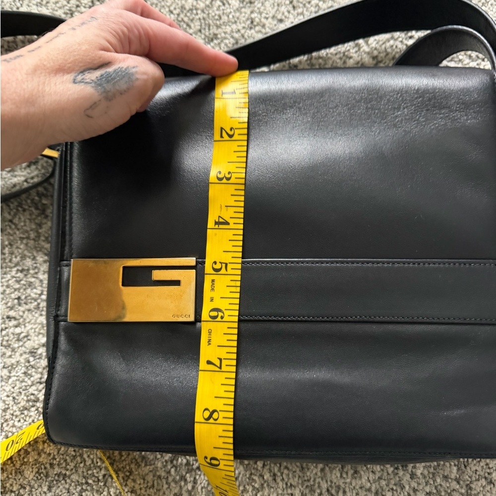 Vintage Gucci black leather bag with Certification of Authenticity - Picture 13 of 16